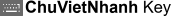 ChuVietNhanhKey's logo